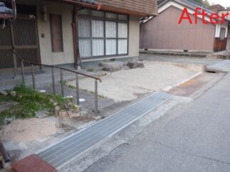 石川様邸　前栽撤去工事(生野町)
