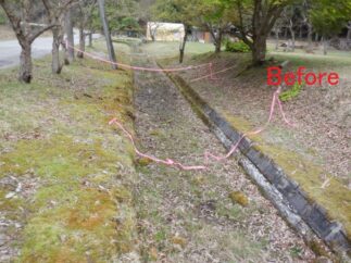 せせらぎ荘さま　キャンプサイト整備工事