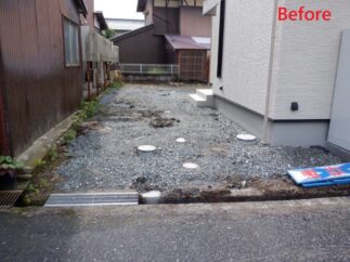 朝来市　都倉様邸外構工事