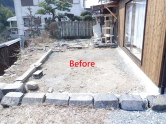 松本様邸　裏庭整備工事