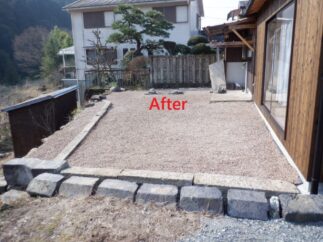 松本様邸　裏庭整備工事