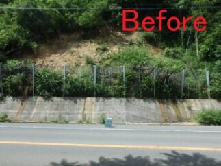 県道（一）物部藪崎線　道路災害復旧工事（和田山町）