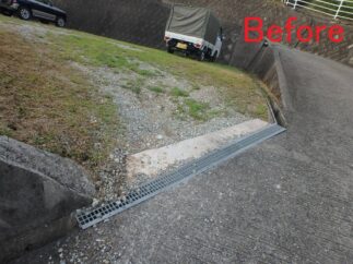 金蔵寺様　進入路修繕工事(生野町)