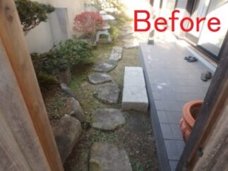 N様邸砂利・真砂土補充工事(生野町)