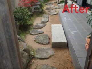N様邸砂利・真砂土補充工事(生野町)